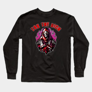 Tax The Rich Red Long Sleeve T-Shirt